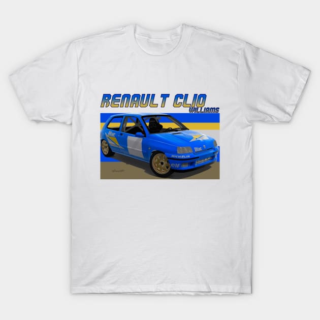 Renault Clio Williams T-Shirt by PjesusArt